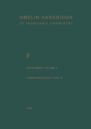 F Fluorine: Compounds with Oxygen and Nitrogen