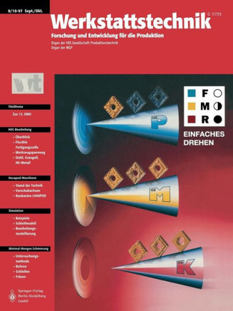Werkstattstechnik: Forschung Und Entwicklung F?r Die Produktion