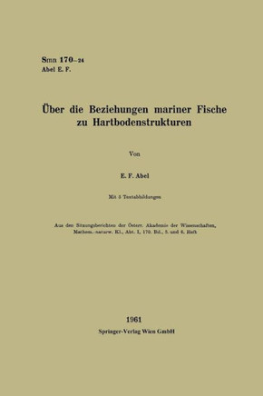 ?ber Die Beziehungen Mariner Fische Zu Hartbodenstrukturen