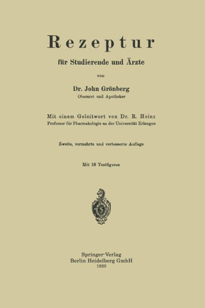 Rezeptur F?r Studierende Und ?rzte