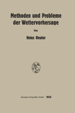 Methoden Und Probleme Der Wettervorhersage