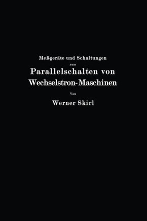 Me?ger?te Und Schaltungen Zum Parallelschalten Von Wechselstrom-Maschinen