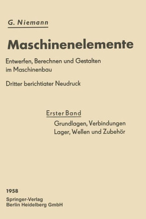 Grundlagen, Verbindungen, Lager Wellen Und Zubeh?r
