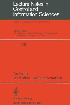 An Index: (and other useful information)