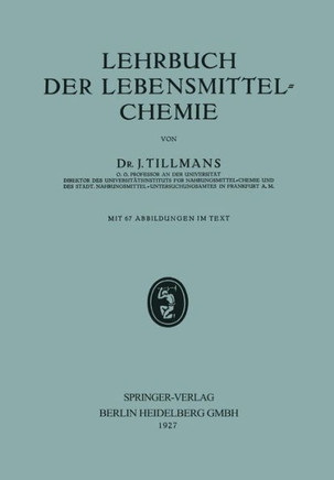 Lehrbuch Der Lebensmittel-Chemie