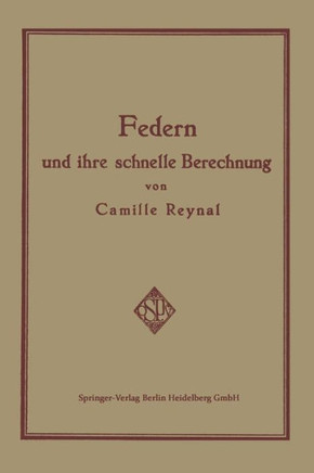 Federn Und Ihre Schnelle Berechnung