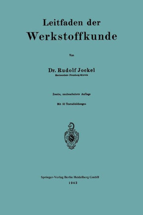 Leitfaden Der Werkstoffkunde