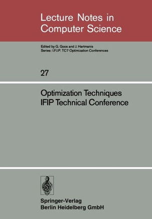 Optimization Techniques Ifip Technical Conference: Novosibirsk, July 1-7, 1974