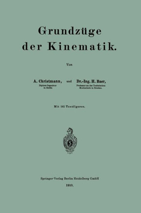 Grundz?ge Der Kinematik