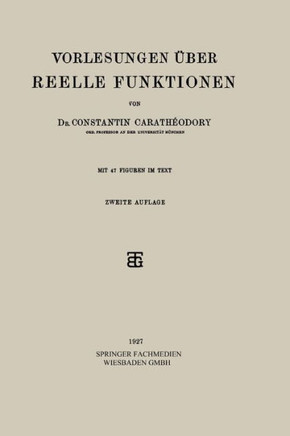 Vorlesungen ?ber Reelle Funktionen
