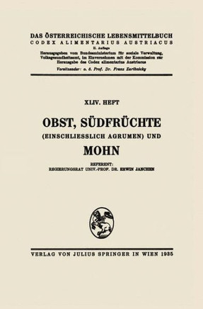 Obst, S?dfr?chte (Einschlie?lich Agrumen) Und Mohn