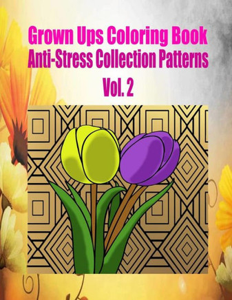 Grown Ups Coloring Book Anti-Stress Collection Patterns Vol. 2