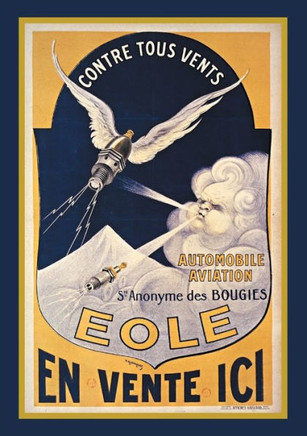 Carnet Lign??Affiche Bougies Eole Automobile