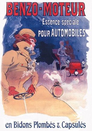 Carnet Lign??Affiche Benzo Essence Automobiles