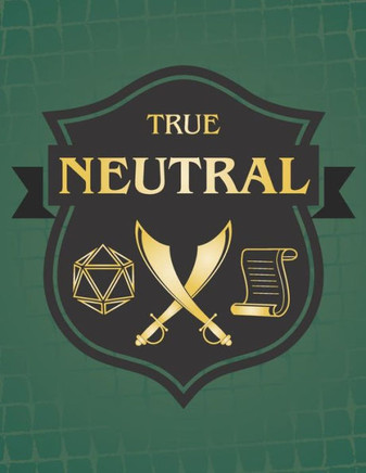 True Neutral: RPG Themed Mapping and Notes Book - Dark Green Theme