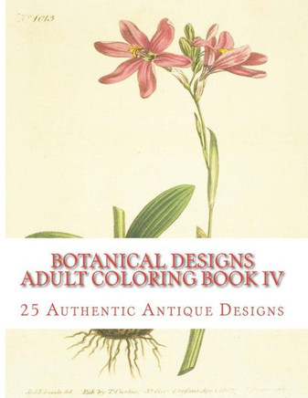 Botanical Designs Adult Coloring Book IV