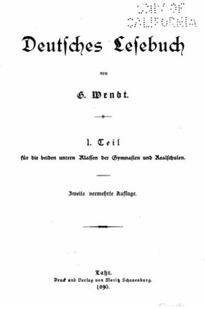 Deutsches Lesebuch - I