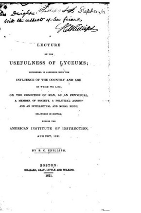 A Lecture on the Usefulness of Lyceums