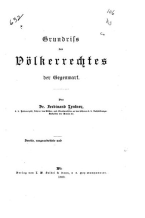 Grundriss des V?lkerrechtes der Gegenwart