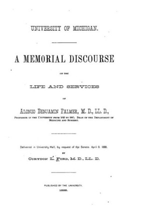 A Memorial Discourse on the Life and Services of Alonzo Benjamin Palmer