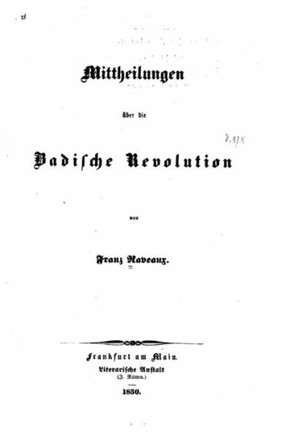 Mittheilungen ?ber die badische revolution