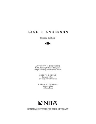 Lang v. Anderson: Case File