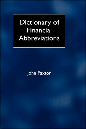 Dictionary of Financial Abbreviations
