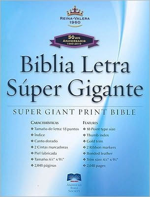Spanish Super Giant Print Bible-Rvr 1960 - Large Print
