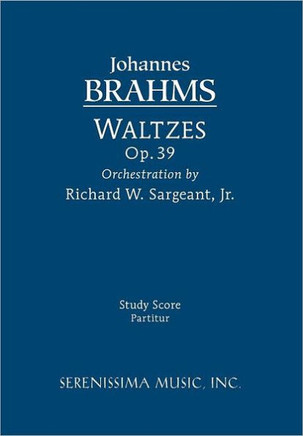 Waltzes, Op.39 (orchestra): Study score