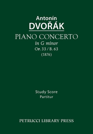 Piano Concerto, Op.33 / B.63: Study score