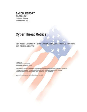 Cyber Threat Metrics