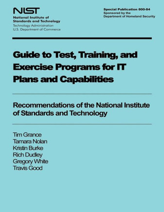 Guide to Test, Training, and Exercise Programs for IT Plans and Capabilities