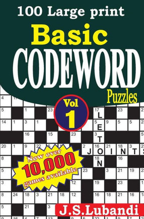 100 Large print Basic Codeword puzzles - Large Print