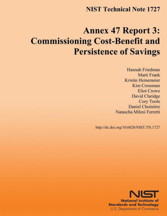 Annex 47 Report 3: Commission Cost-Benefit and Persistence of Savings