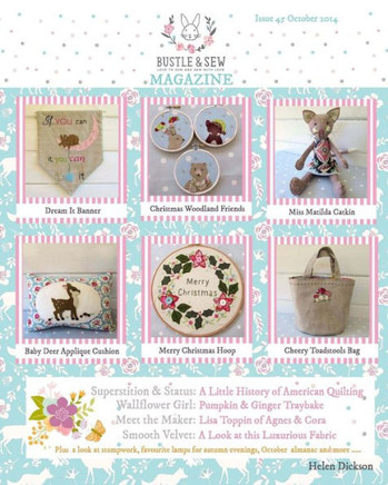 Bustle & Sew Magazine October 2014: Issue 45