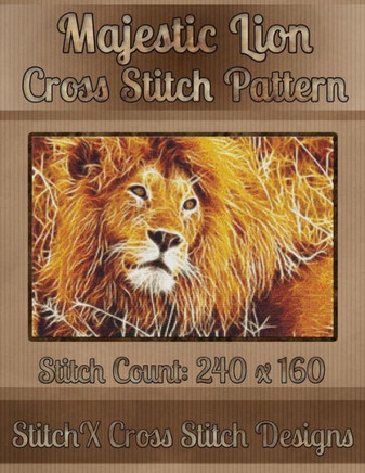 Majestic Lion Cross Stitch Pattern