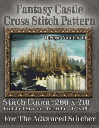 Fantasy Castle Cross Stitch Pattern: Design Number 10