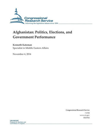 Afghanistan: Politics, Elections, and Government Performance : 9781503188020