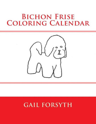 Bichon Frise Coloring Calendar