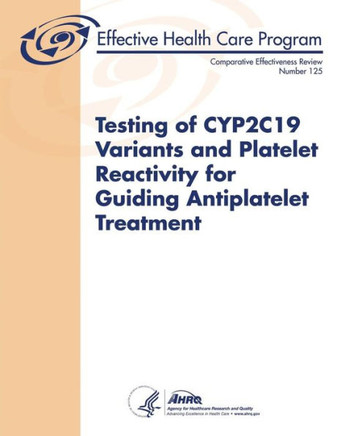 Testing of CYP2C19 Variants and Platelet Reactivity for Guiding Antiplatelet Treatment