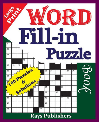 Large Print Word Fill-in Puzzle book - Large Print