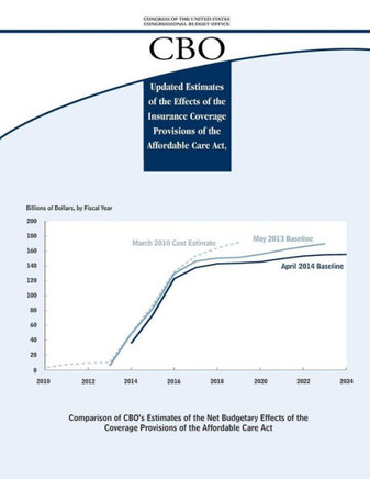Updated Estimates of the Effects of the Insurance Coverage Provisions of the Affordable Care Act