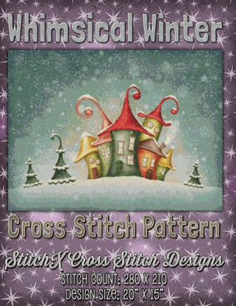 Whimsical Winter Cross Stitch Pattern