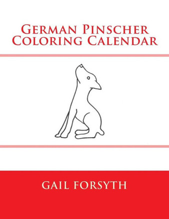 German Pinscher Coloring Calendar
