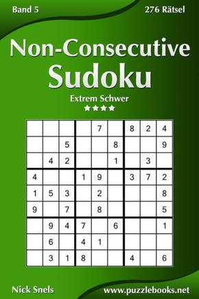 Non-Consecutive Sudoku - Extrem Schwer - Band 5 - 276 REtsel