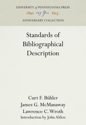 Standards of Bibliographical Description