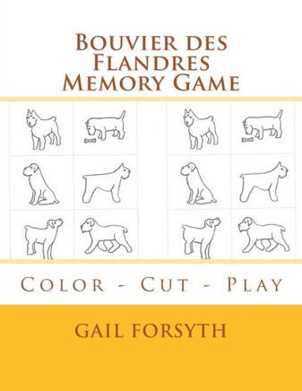 Bouvier des Flandres Memory Game: Color - Cut - Play