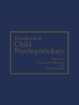 Handbook of Child Psychopathology - 9781461571384