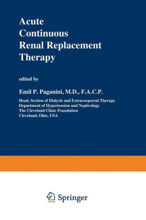 Acute Continuous Renal Replacement Therapy