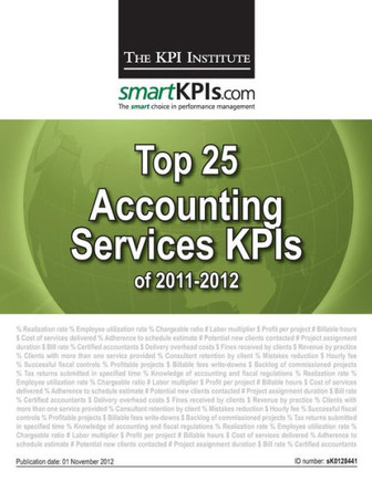 Top 25 Accounting Services KPIs of 2011-2012